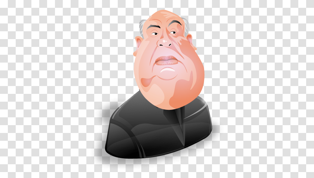 Alfred Hitchcock Icon Alfred Hitchcock Emoji, Face, Head, Frown, Toy Transparent Png