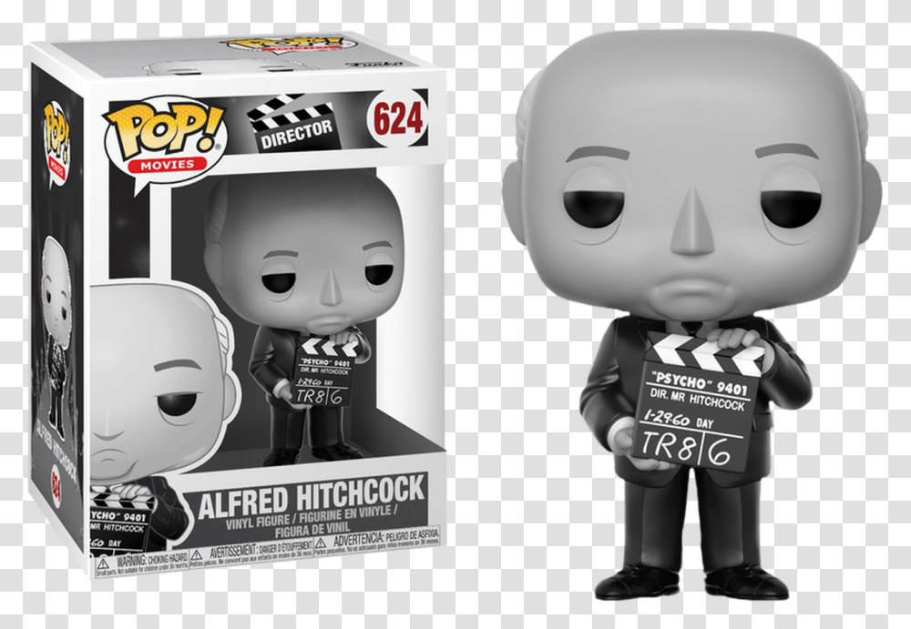 Alfred Hitchcock Pop Vinyl Figure Funko Pop Alfred Hitchcock, Word, Doll, Toy, Robot Transparent Png