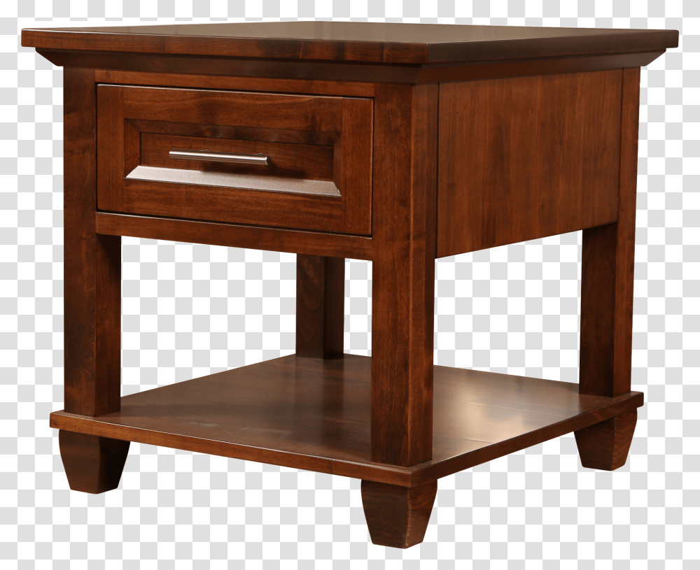 Algonquin End Table In Finished Brown Maple End Table, Furniture, Coffee Table, Desk, Drawer Transparent Png