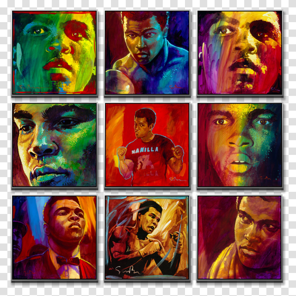 Ali Wall Collage Muhamad Ali, Poster, Advertisement, Person, Human Transparent Png