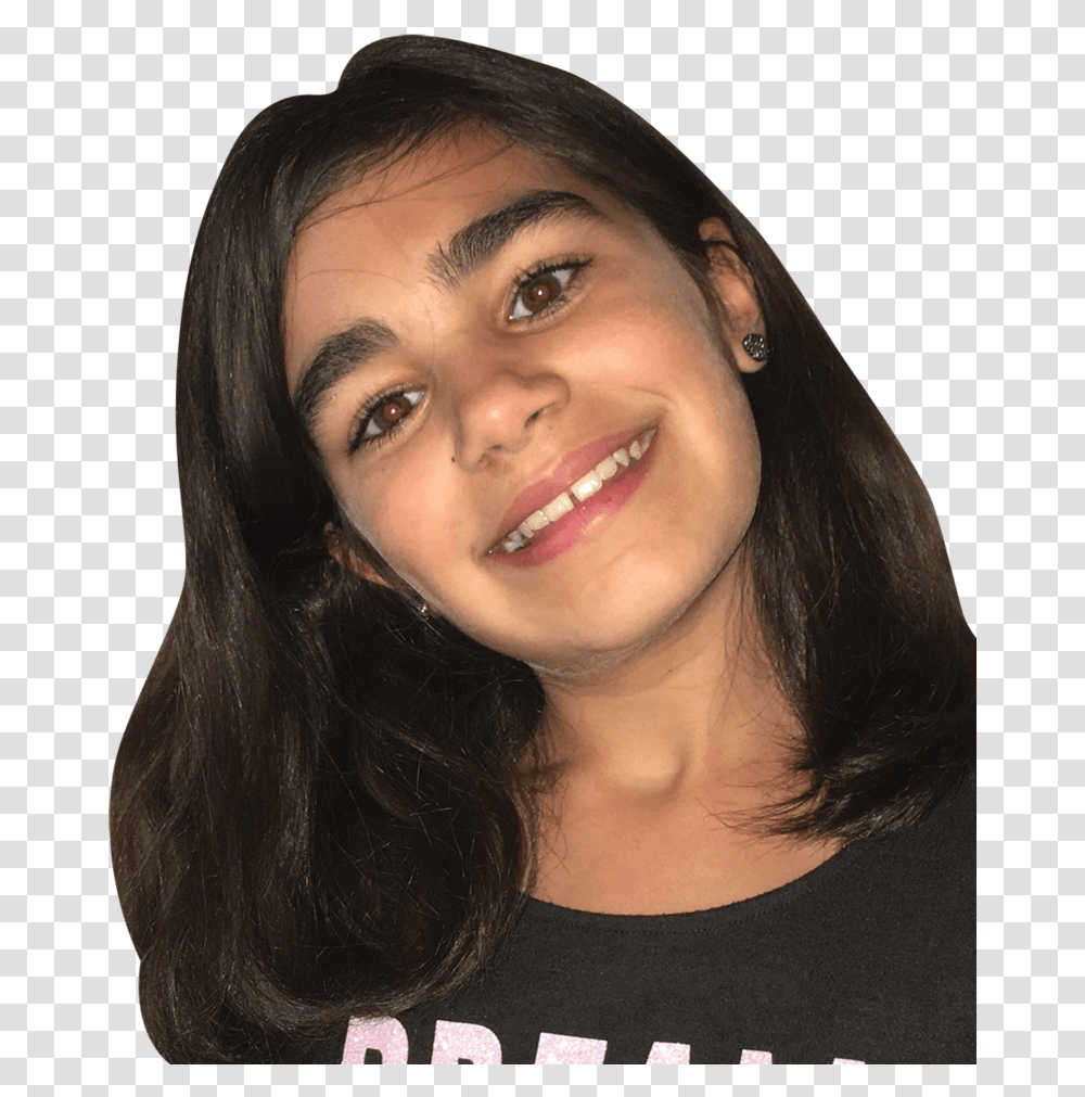 Alia Abou Dakka Girl, Face, Person, Smile Transparent Png