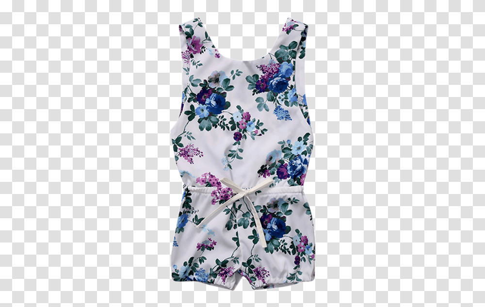 Alia Floral Playsuit Baby Jumpshort, Robe, Fashion, Gown Transparent Png