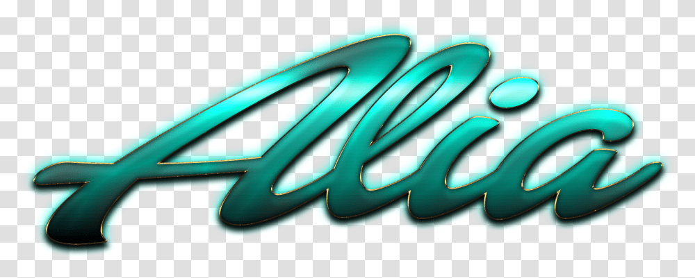 Alia Name Logo Bokeh Graphic Design, Trademark, Scissors, Blade Transparent Png
