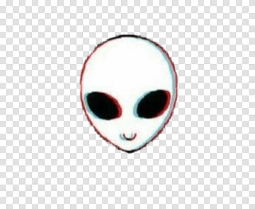 Alian Aesthetic Glitch Ufo Creepy Glitched Alien, Mask Transparent Png
