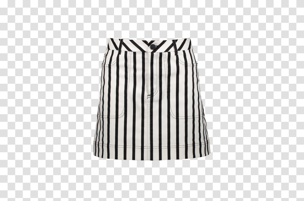 Alice And Olivia Gail Patch Mini Skirt Monochrome Stripe A K Rikk, Apparel, Apron, Rug Transparent Png
