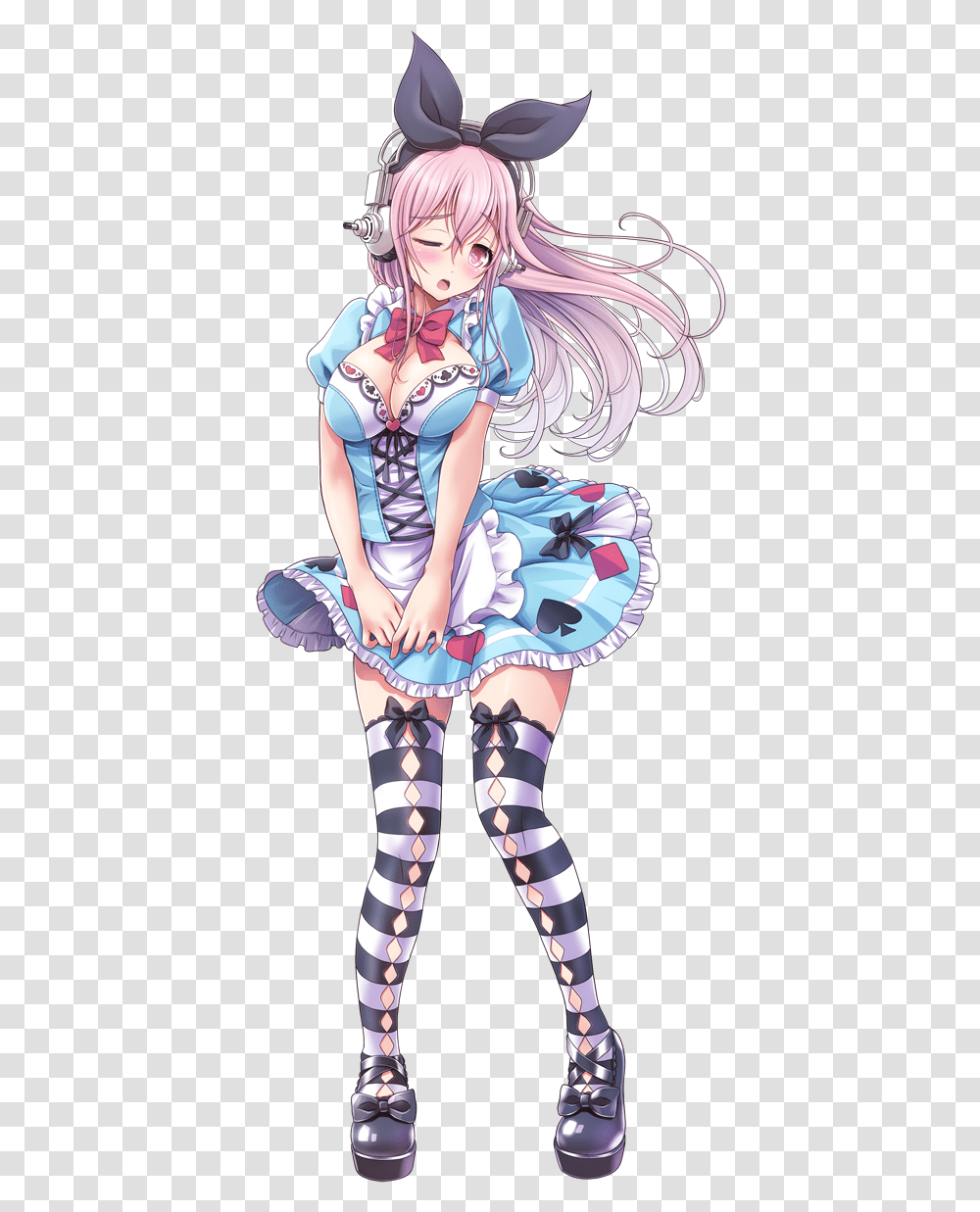 Alice And Super Sonico Drawn By V Mag Anime, Comics, Book, Costume, Manga Transparent Png