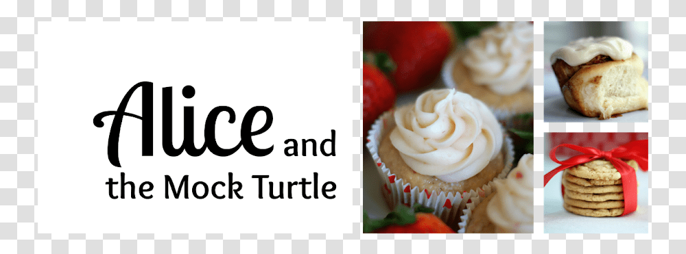 Alice And The Mock Turtle Cupcake, Cream, Dessert, Food, Icing Transparent Png