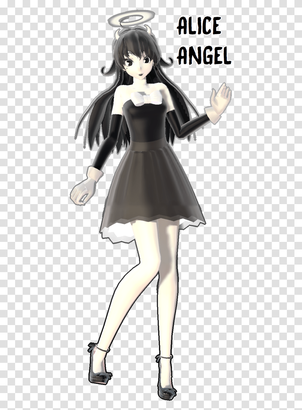 Alice Bendy And The Ink Machine Mmd, Dress, Toy, Doll Transparent Png