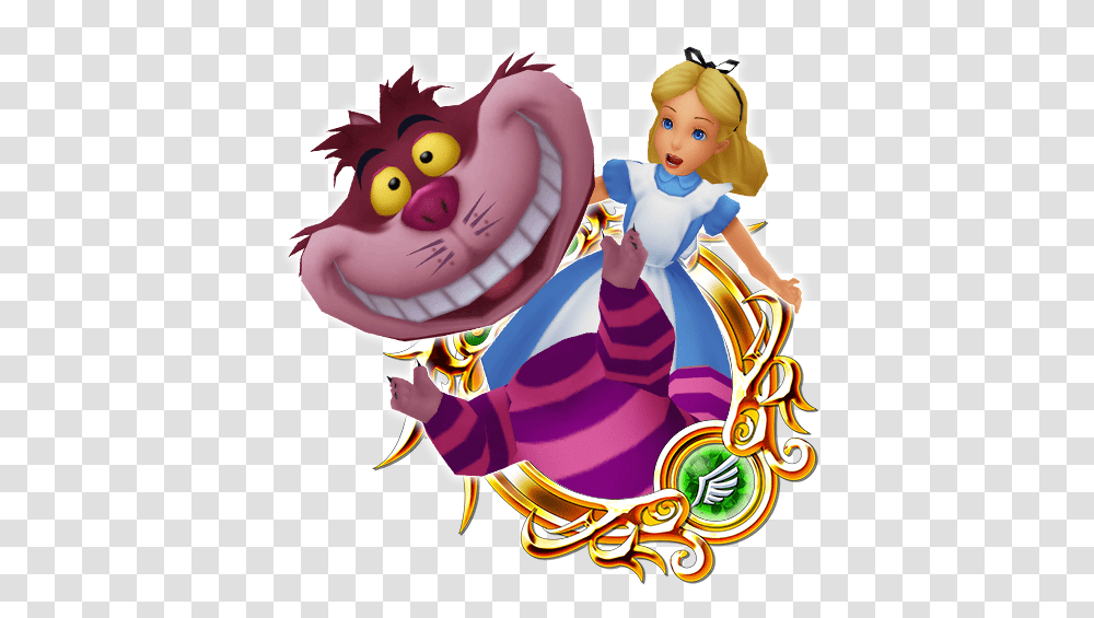 Alice Cheshire Cat Sora Kingdom Hearts Key Art, Person, Graphics, Doll, Toy Transparent Png
