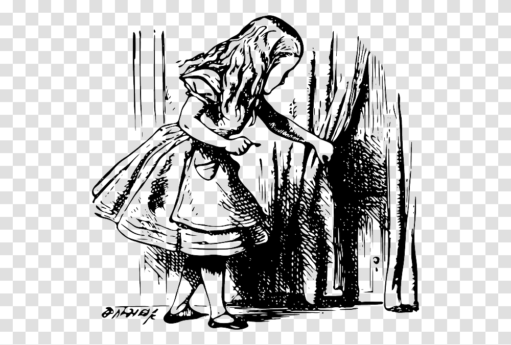 Alice In Wonderland 640 Alice In Wonderland Original Illustration, Person, Human, Drawing Transparent Png