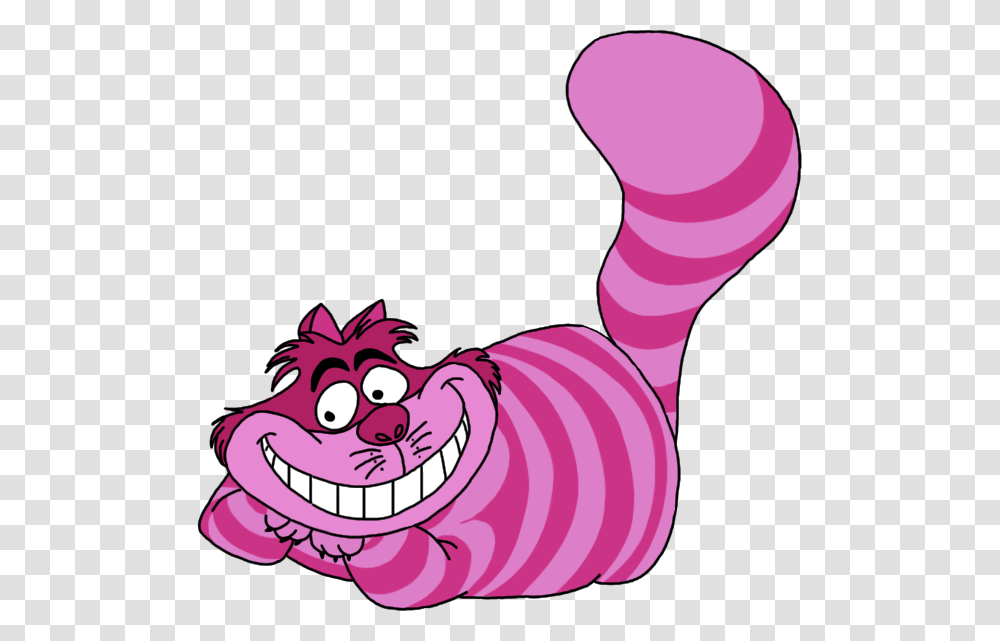 Alice In Wonderland Characters Cheshire Cat, Animal, Purple Transparent Png