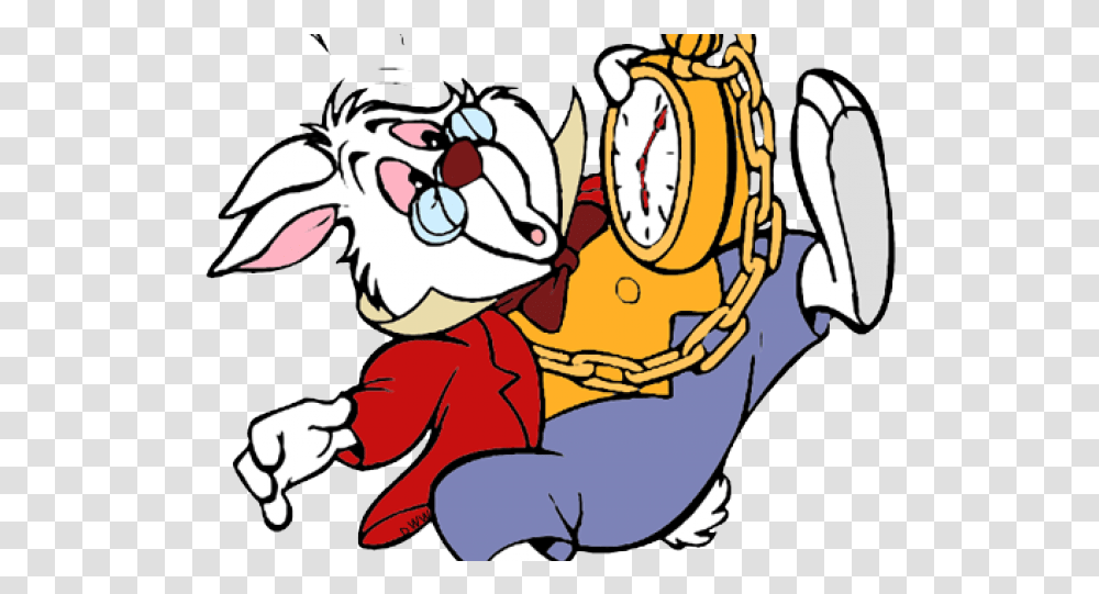 Alice In Wonderland Clipart White Rabbit Alice In Wonderland Rabbit With Watch, Leisure Activities, Apparel Transparent Png