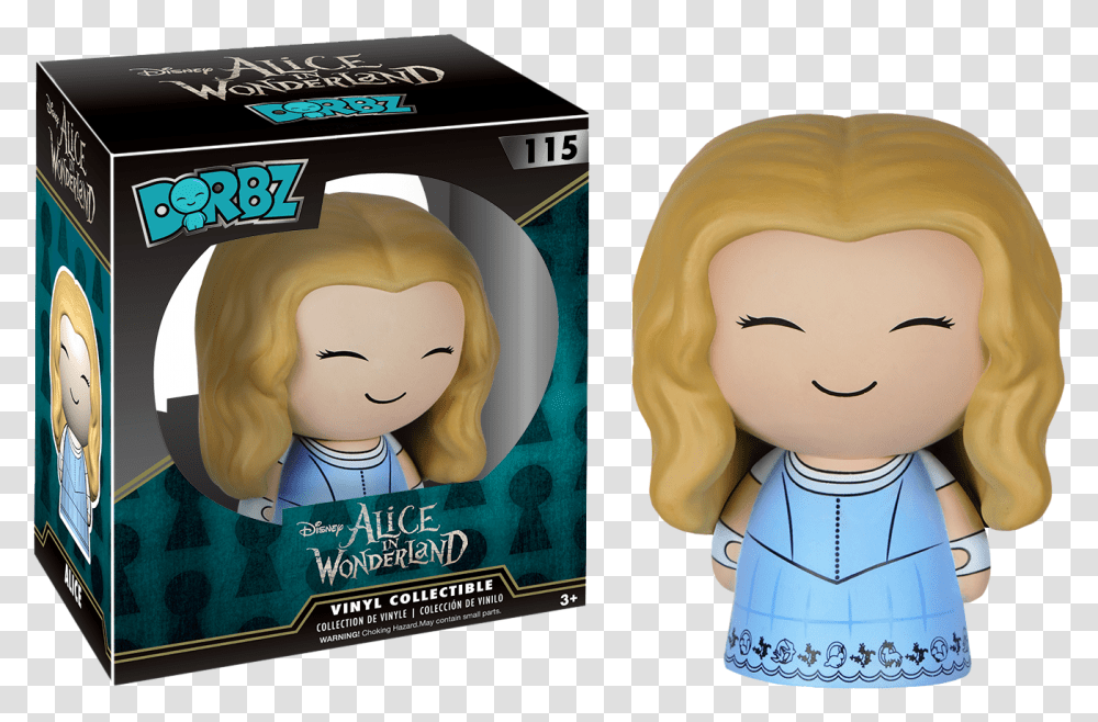 Alice In Wonderland Dorbz Alice In Wonderland Funko, Doll, Toy, Figurine, Person Transparent Png