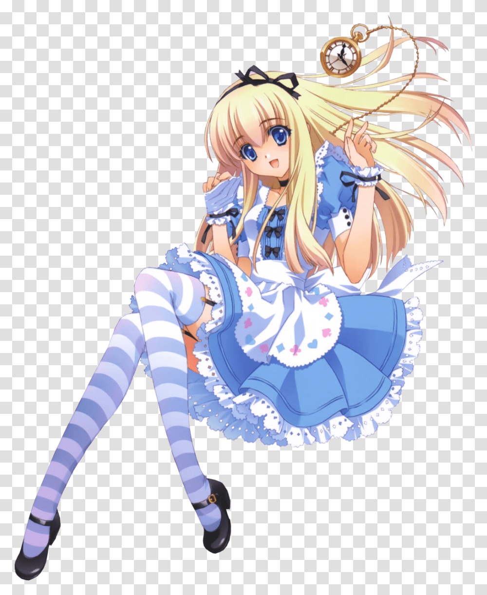 Alice In Wonderland Render, Costume, Person, Human, Manga Transparent Png