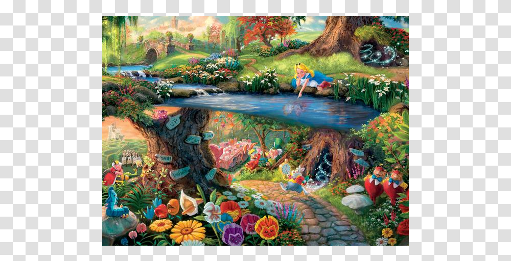 Alice In Wonderland World, Person, Water, Vegetation Transparent Png