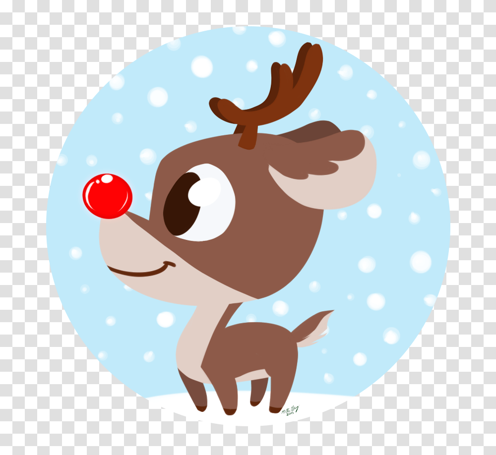 Alice Merry Art On Twitter A Tiny Rudolph Icon, Performer, Animal, Flare, Light Transparent Png