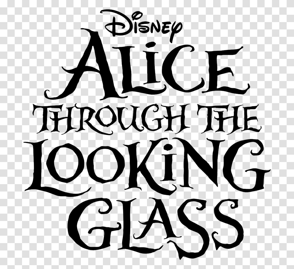 Alice Through The Looking Glass Typography, Gray, World Of Warcraft Transparent Png