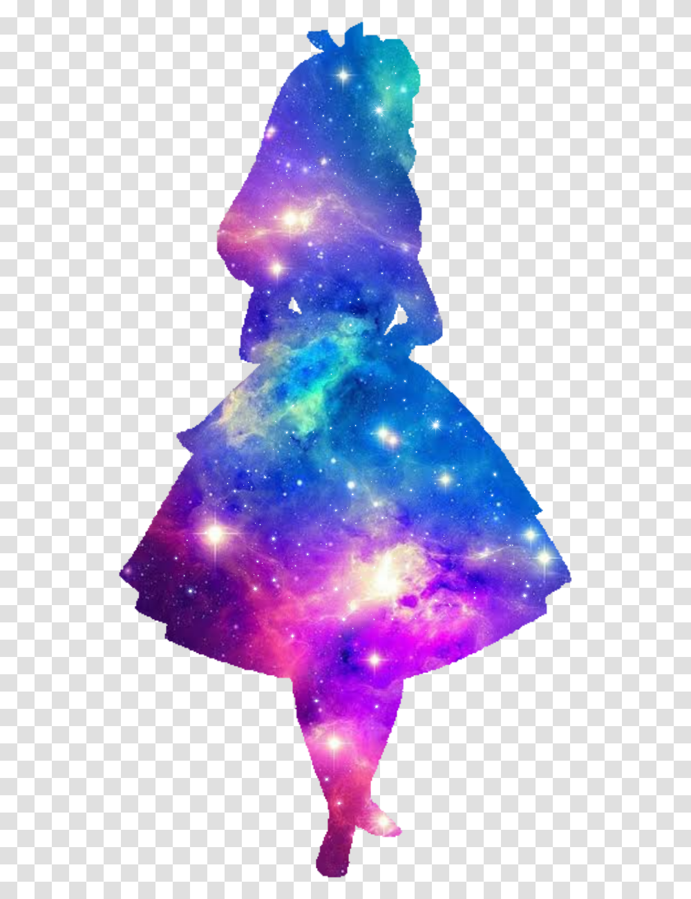 Alicia Galaxia Silueta Silhouette Galaxy Backgrounds For Phones, Nature, Outdoors, Crystal, Snow Transparent Png