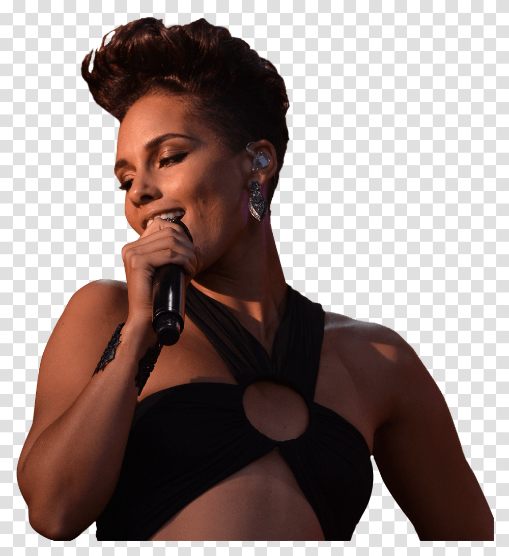 Alicia Keys, Person, Microphone, Finger, Hair Transparent Png