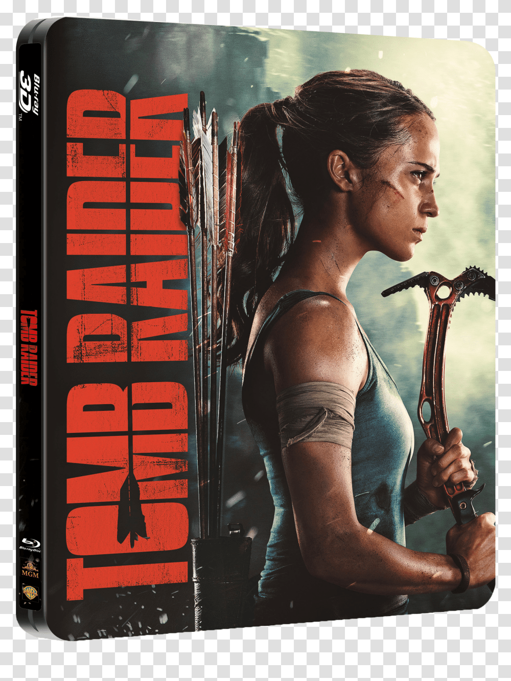 Alicia Vikander Tomb Raider Poster Transparent Png