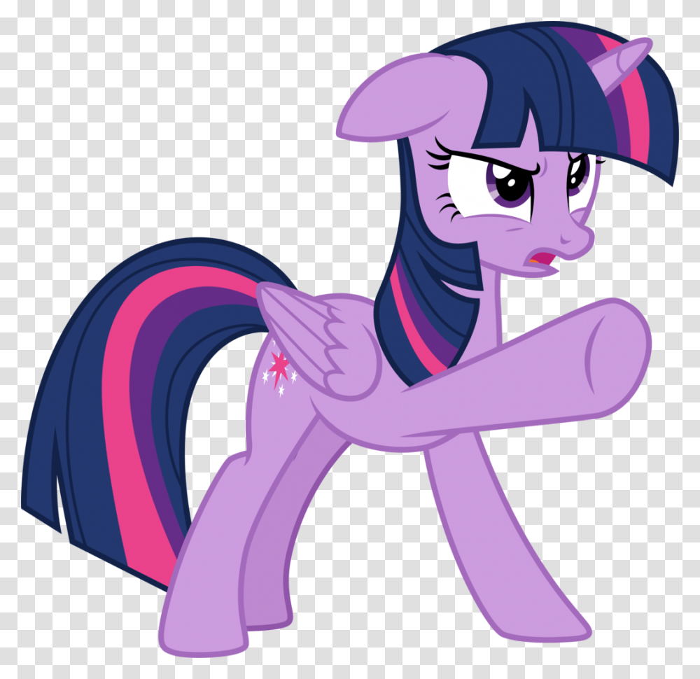 Alicorn Twilight Sparkle Angry, Purple Transparent Png