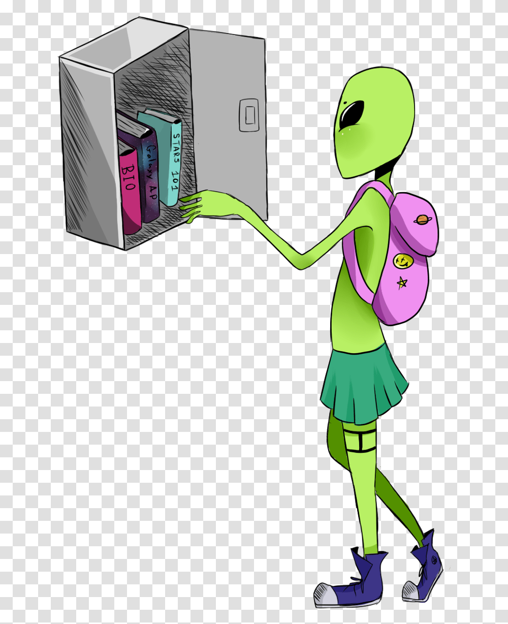 Alien Aliens Girl Freetoedit Picsart Cute Aliens On Background, Green, Electronics Transparent Png