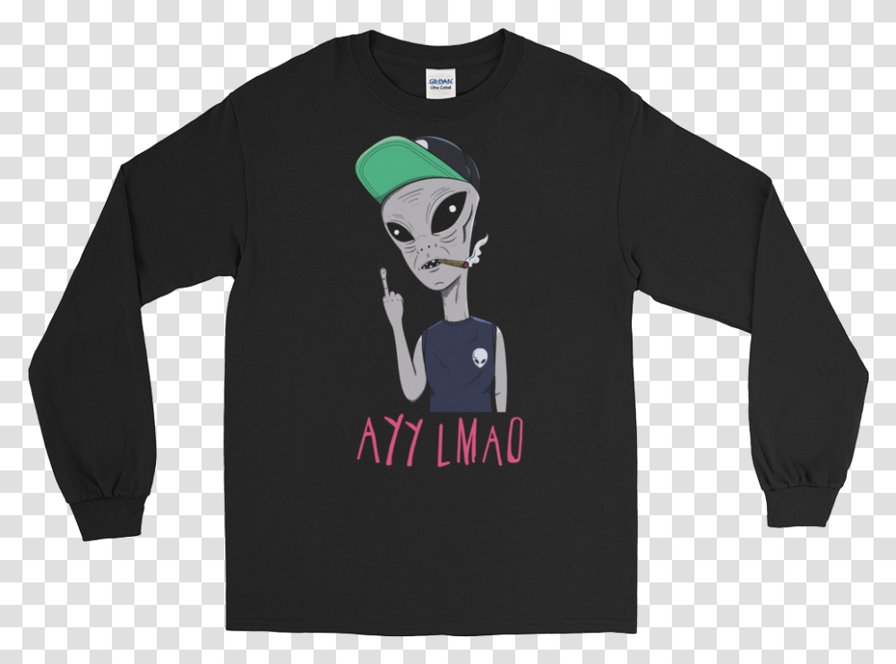 Alien Ayy Lmao Long Sleeve Adventure Therapy T Shirts, Apparel, T-Shirt Transparent Png