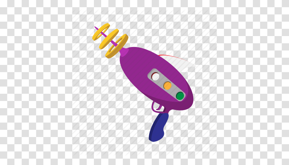 Alien Blaster Cartoon Gun Laser Monster Weapon Icon, Purple, Bowling, Toy Transparent Png