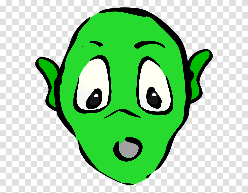 Alien Clip Art Alien Head, Green, Stencil Transparent Png