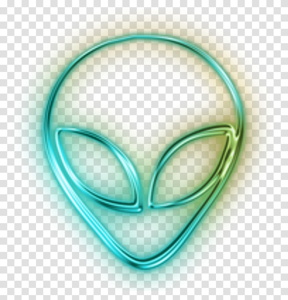 Alien Clipart Neon Green, Tape, Purple, Frisbee, Toy Transparent Png