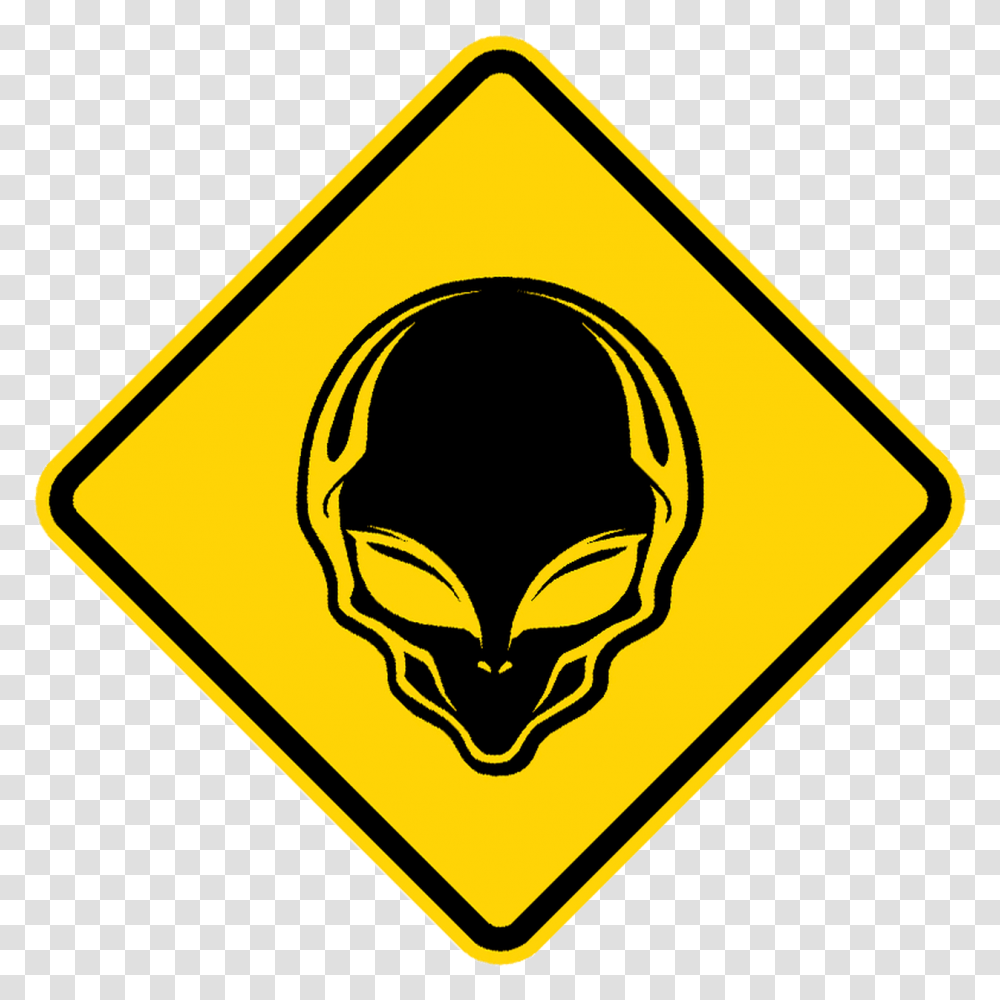 Alien Crossing Sign Winding Right Road Signs, Light, Stopsign Transparent Png