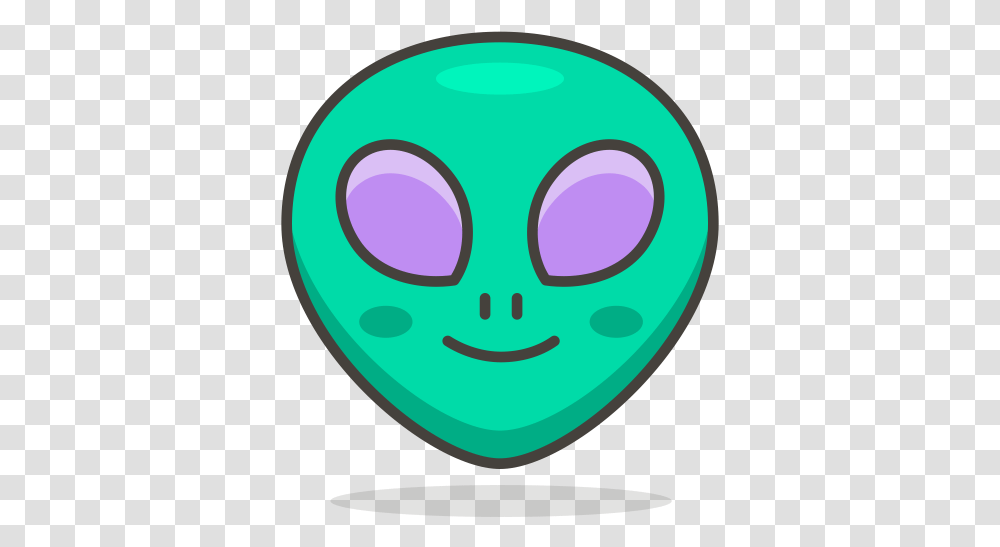 Alien Emoji Icon Of Colored Outline Alien Icon, Graphics, Art, Mask Transparent Png