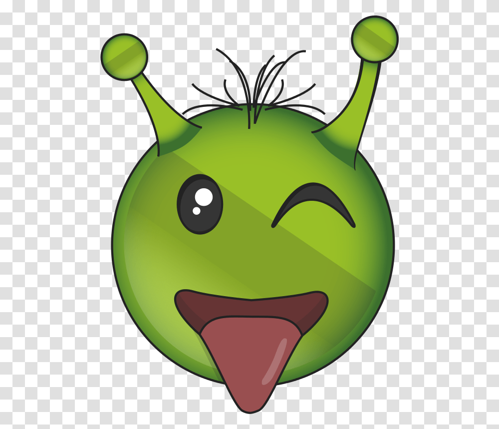 Alien Face Emoji Background Mart Alien Happy Emoji Faces, Green, Plant, Fruit, Food Transparent Png