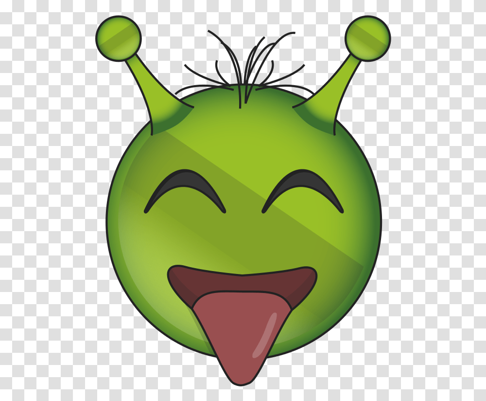 Alien Face Emoji Clipart Moon Alien Emoji, Green, Plant, Produce Transparent Png