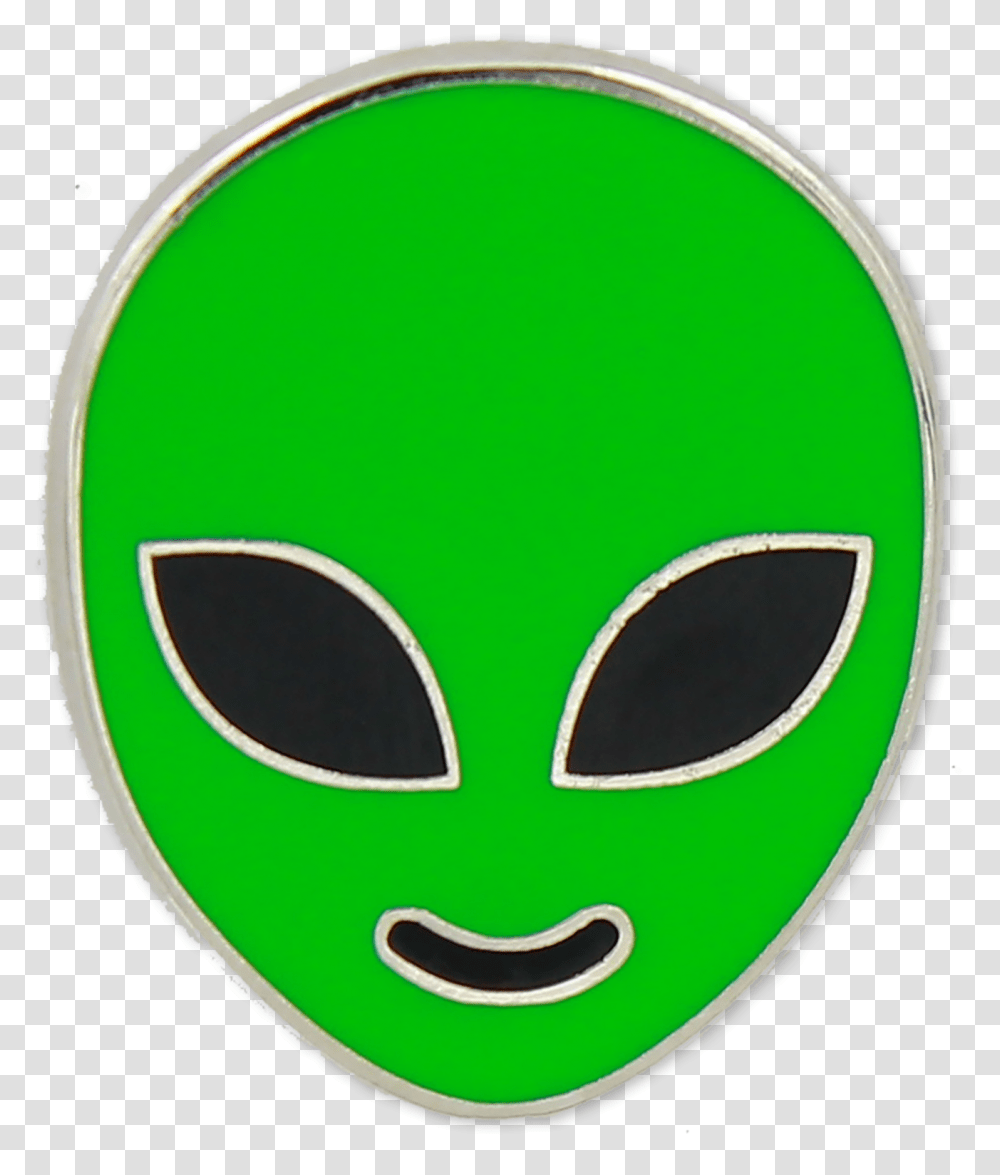 Alien Face Enamel Pin Alien Face Clipart, Green, Mask Transparent Png