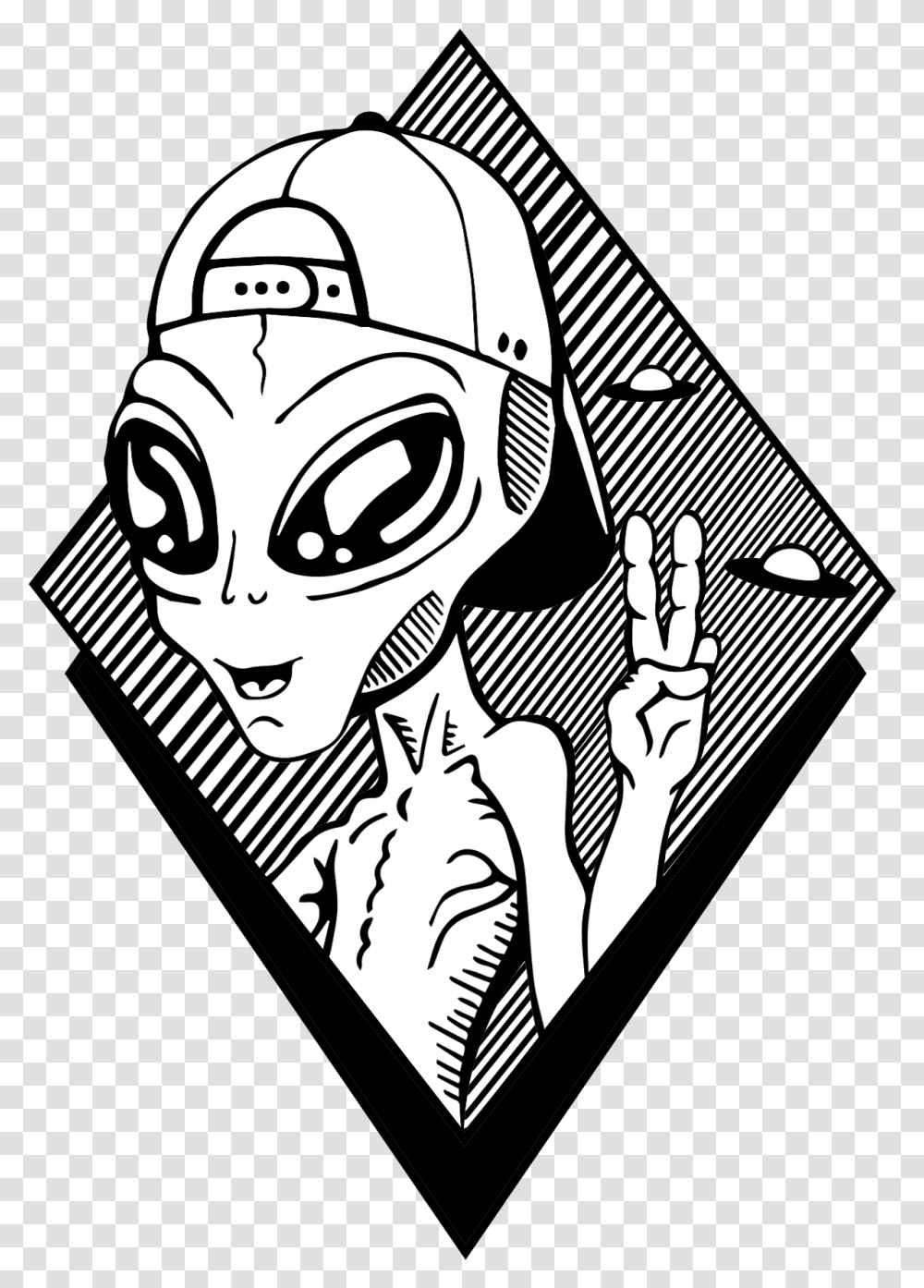 Alien Image Black And White, Goggles, Accessories, Accessory, Poster Transparent Png