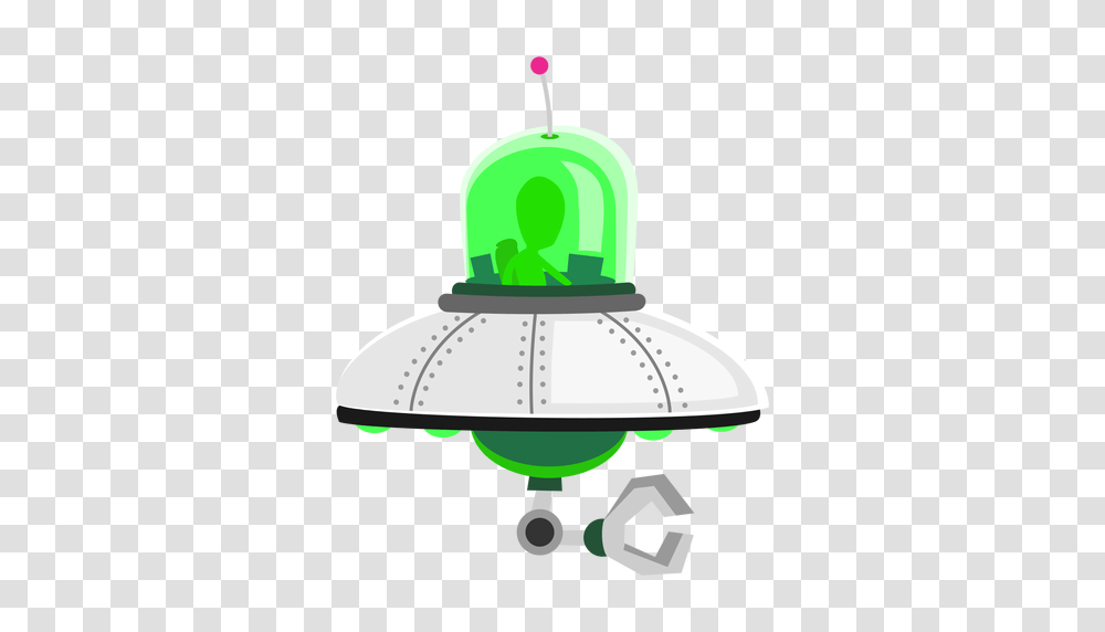 Alien In Ufo Icon, Lamp, Green, Light Transparent Png
