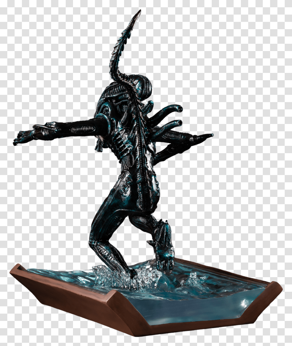 Alien In Water Statue New Paint 5, Trophy, Cross, Figurine Transparent Png