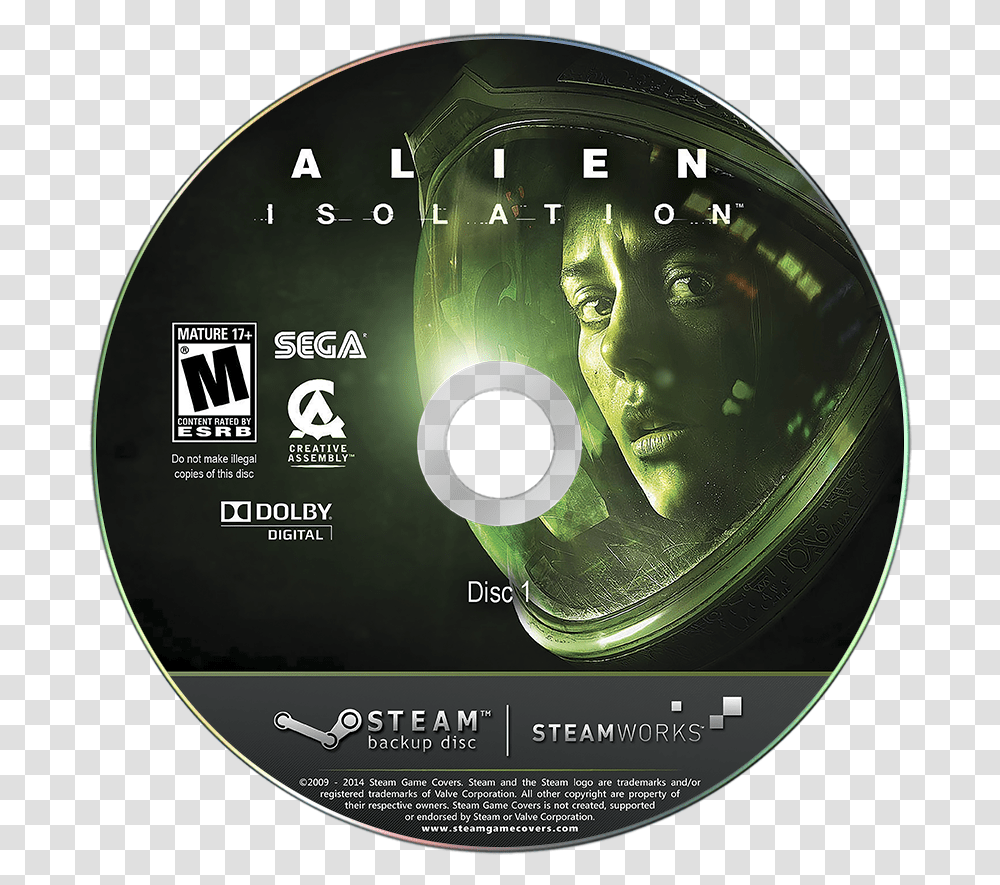 Alien Isolation Cover, Disk, Dvd Transparent Png