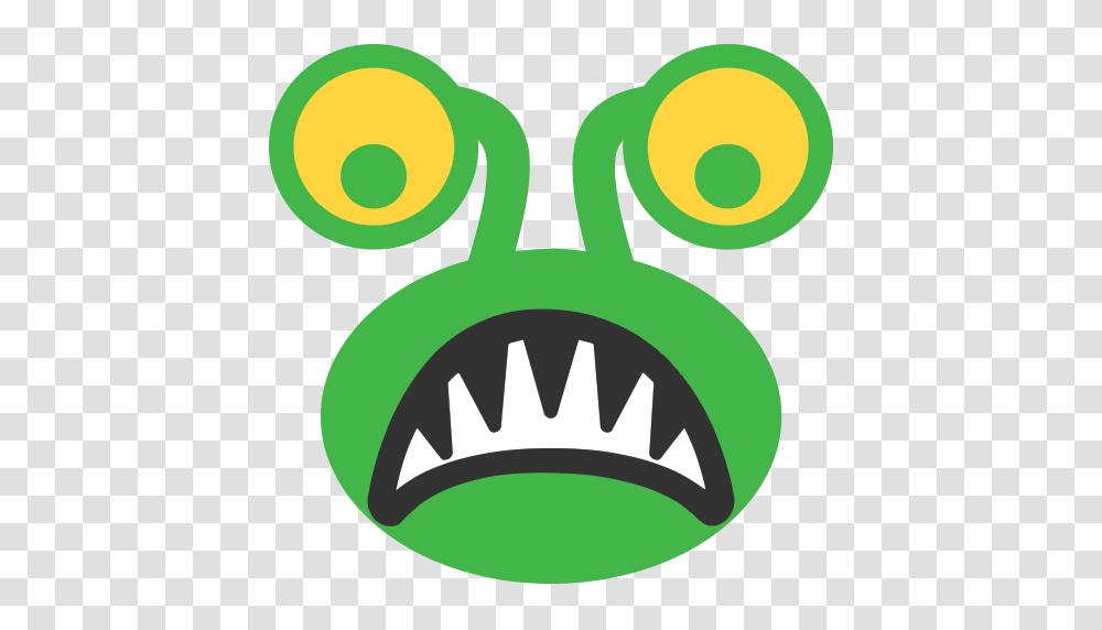 Alien Monster Emoji For Facebook Email Sms Id Emoji, Label, Logo Transparent Png