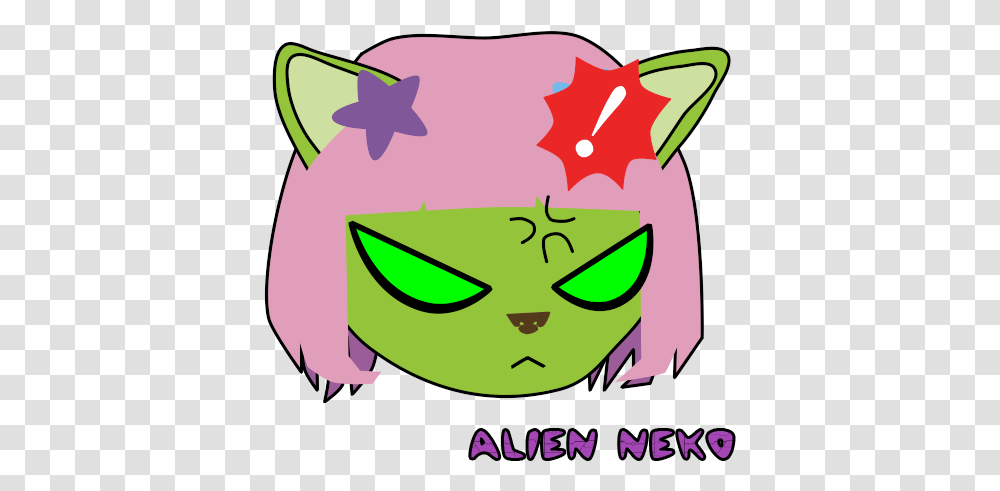 Alien Neko Free Emojistickerssmileysemoticons For Line Neko, Parade, Crowd, Carnival, Mardi Gras Transparent Png