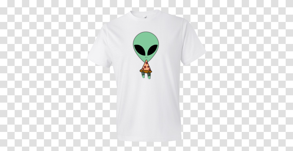 Alien Pizza Love Men's White T Shirt Sold By Futurclo On Fictional Character, Clothing, Plant, Transportation, T-Shirt Transparent Png