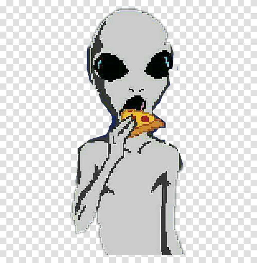 Alien Pizza Pixelize Pixel Pixels Pixelate Aliens Instagram Profile Picture Alien, Face, Cross, Outdoors Transparent Png