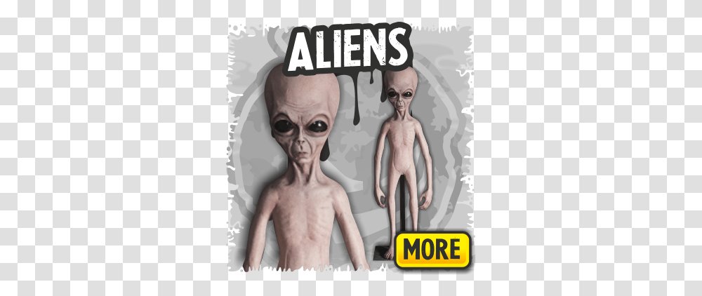 Alien Props & Aliens For Halloween Halloween Fx Props Supernatural Creature, Person, Human, Poster, Advertisement Transparent Png