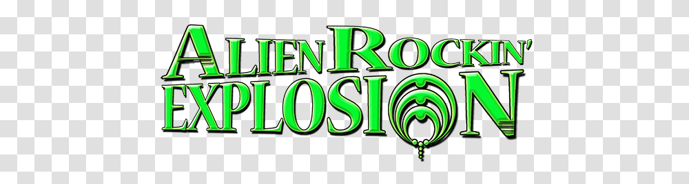 Alien Rockin Explosion Comics And Rock From Outer, Word, Alphabet, Green Transparent Png