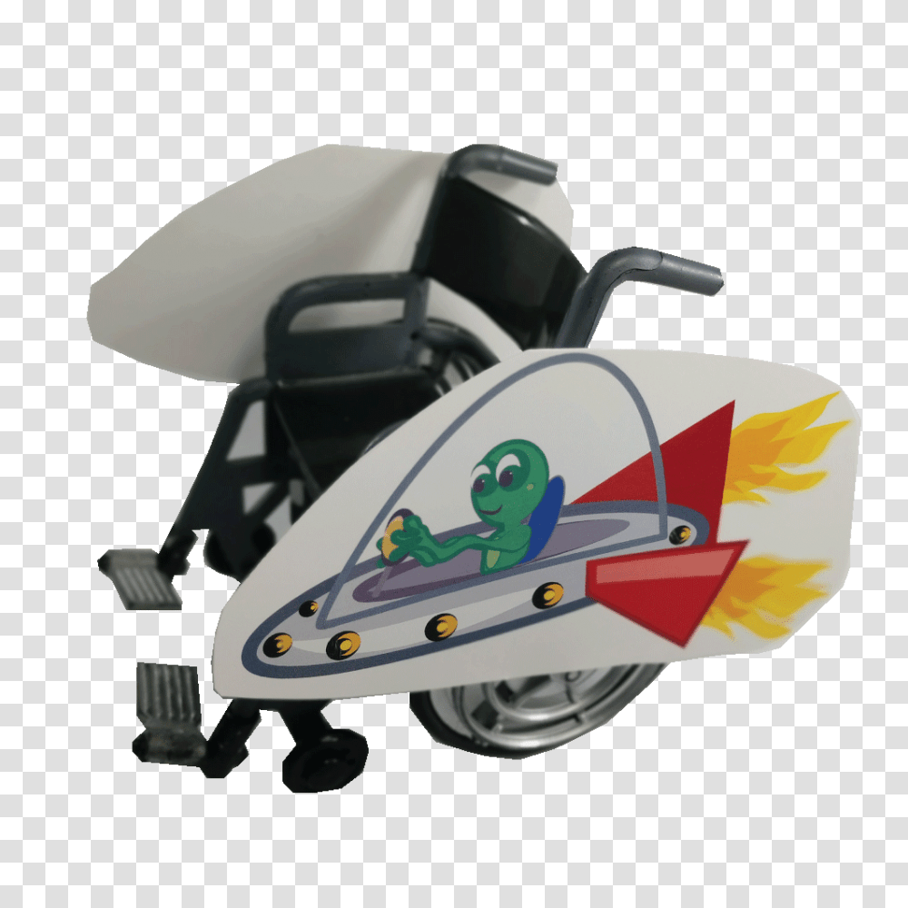 Alien Spaceship Wheelchair Costume Childs Rolling Buddies, Vehicle, Transportation, Helmet Transparent Png