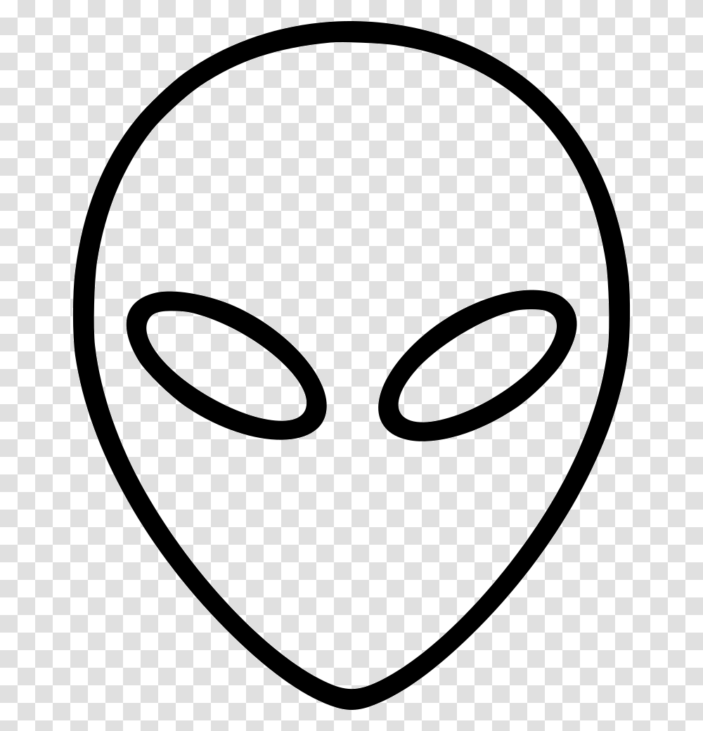 Alien Svg Head Clipart Icon Alien Head, Mask Transparent Png