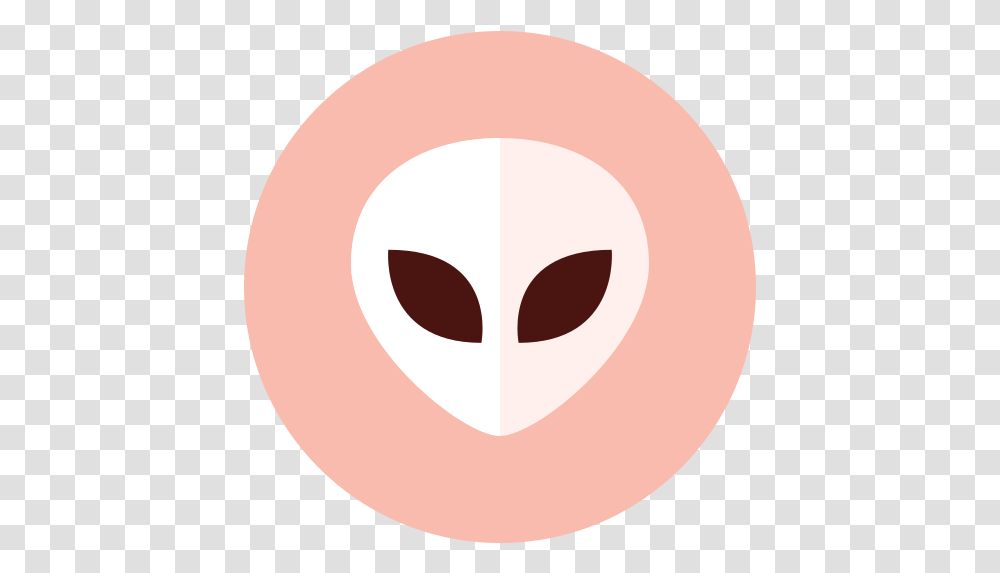 Alien Ufo Free Icon Of Kameleon Red Round Dot, Mask Transparent Png