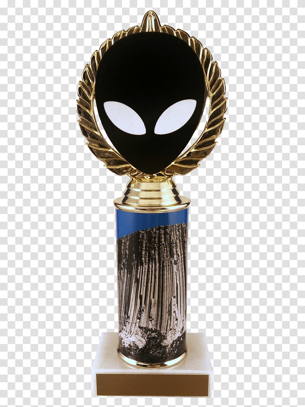 Alien Vector Cut Logo Trophy With Metal Roll Column, Lamp Transparent Png