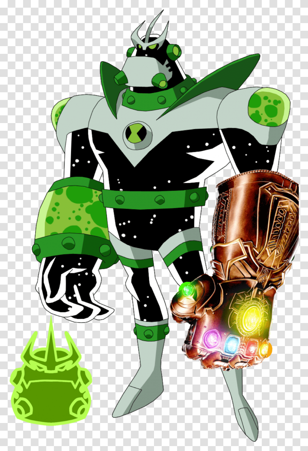 Alien X Vs Atomix, Green Transparent Png